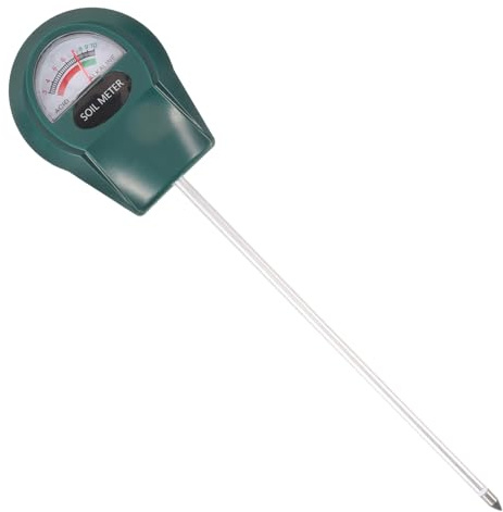 Bodenmessgerät pH Tester mit Einzelsonde, Großes Display für Garten | Kunststoff und Metall, Tragbar für Pflanzpflege, Geeignet für Setzlinge und Gewächshausbeete