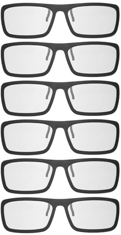 sourcing map Lot de 6 lunettes 3D polarisées passives pour films RealD, jeux de théâtre, TV, photo projecteur