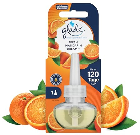 Glade electric scented oil Nachfüller, elektrischer Raumduft mit Duftöl, Fresh Mandarin Dream, 1er Pack (1 x 20 ml)