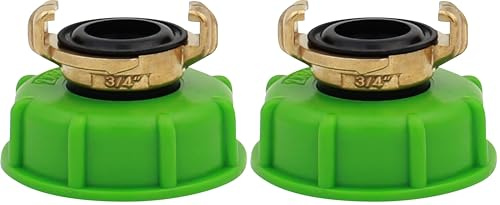 Graf Otto IBC-SK-Adapter 0,75'' AG Standard, feste Mutter (Zubehör für IBC Tank) 874742, Grün (Packung mit 2)