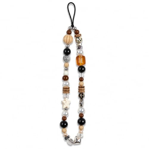 Velvahue Beaded Phone Charm, Phone Wrist Strap for Digital Camera, Handbag | Multi Purpose Phone Chain Decorative Accessories for Purse, Keychain, Earbud Case