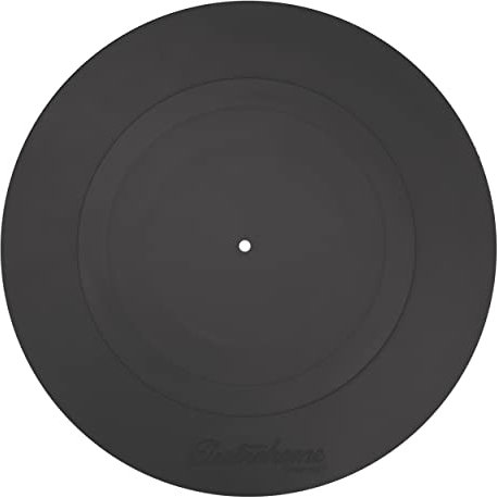Electrohome Turntable Platter Mat (Black Rubber) - Durable Silicone Design for Vinyl Record Players (PENTRP)