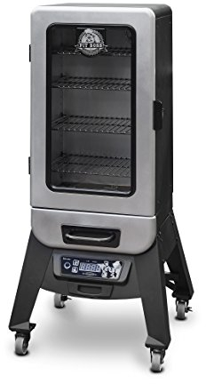 Pit Boss PBV3D1 3 Series Digitaler Vertikaler Elektrischer Holzräucher, Silber