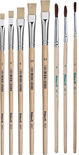 Pelikan Borstenpinsel Sorte 613F, Größe 8, 12 Stück