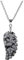 JSDDE Edelstein Charm-Anhänger Reiki Healing Stein Carved Flügel Engelsflügel Anhänger Halskette Glückbringer Pendant Schneeflocken Obsidian
