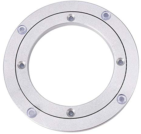 Gorgeri Soporte Giratorio para Trabajo Pesado de aleación de Aluminio de la Placa giratoria giratoria Teniendo Mesa de Comedor Redonda Lisa de la Placa giratoria(6 Inch*H8.5MM) Lady Susan Gir