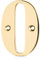 XFORT Polished Brass Front Door Number 0, House Number Suitable for All Door Types including Wooden, uPVC, and Composite.