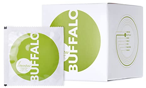 Loovara Kondome hauchzart 12 Stück - Größe XXL 64 mm - Präservative für mehr Fun & Feeling beim Sex - Vegan, Fair Rubber, Transparent-Naturfarben mit Reservoir & Gleitmittel im 12er Pack