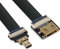 CY Cable Micro HDMI a Mini HDMI CYFPV Mini HDMI Hembra a Micro HDMI Macho Extensión FPC Cable Plano 1080P para FPV HDTV Fotografía aérea multicóptero