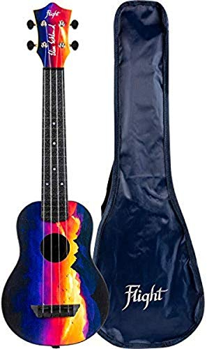 Flight, 4-saitige Elise Ecklund Sunset Signature Konzertwaage Ukulele (TUSL-EE)