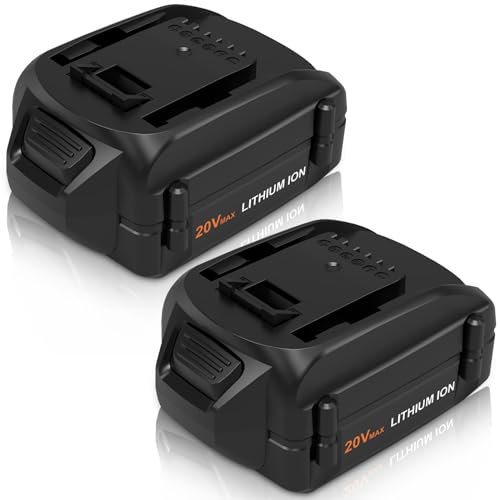 2 Pack 3.0Ah WA3520 20 Volt Battery and WA3868 Charger