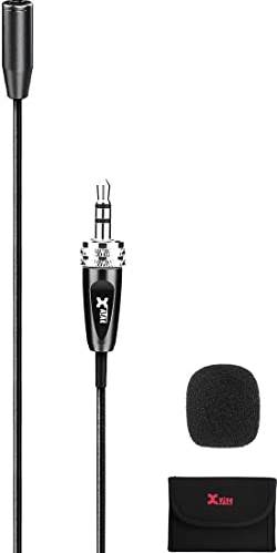 Xvive LV2 Miniatur Omnidirektionales Lavalier-Mikrofon für Wireless Go II, kabelloser Sender, Rekorder, DSLR-Kamera