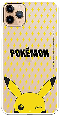 Schutzhülle für iPhone 11 Pro Max, offizielles Pokémon-Pikachu-Hintergrund. Wählen Sie das Design, das Ihnen am besten gefällt, für Ihr iPhone 11 Pro Max