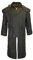 WALKER AND HAWKES - Men's and Women 100% Wax Cotton Stockman Olive Brown Water Resistent Heavyweight Cape Coat - Olive - XS