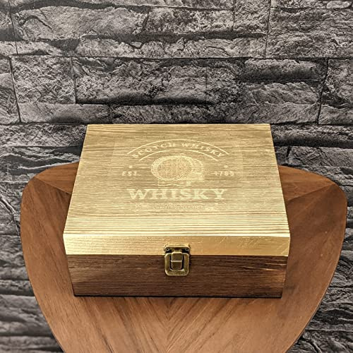 Goldenes Whisky Steine Geschenkset