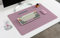 Nodito Sous-main en cuir double face, buvard pour ordinateur portable, tapis de souris, écriture, dessin, tapis d'art et d'artisanat (43,2 x 61 cm, lilas)