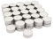 50 x Lumino Scaldavivande Bianche Singole Candele Senza Fragranza - Candeline Senza Odore 39 mm Diametro - Ideale Scaldavivande, Decorazione, Ambiente