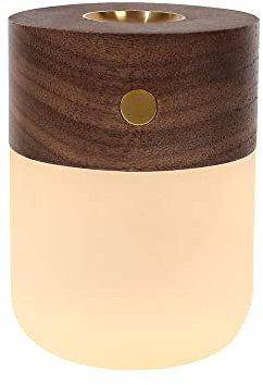 Diffuseurs d'huiles essentielles sans fil rechargeables, l'appartement, la décoration essentielle et les articles de soulagement de l'anxiété (noyer noir), NO-HB005