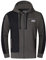 FULL TIME SPORTS Herren-Fleece-Panel-Hoodies Mit Frontrei§Verschluss, LŠssiges Herren-Fleece-Pullover-Hoodie-Oberteil FŸr Laufen, Fitnessstudio Und Arbeitskleidung (Holzkohle with Schwarz, Medium)