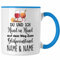 Trendation - Glühweintassen Personalisiert Glühwein Tasse Geschenk Weihnachtsmarkt (Blau)