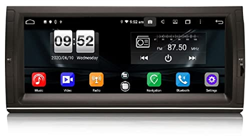 10,25 Zoll IPS Touchscreen Acht Kern Android 14 DAB+ Autoradio 4GB+64GB Für BMW X5 E53 mit GPS Navigation Unterstützt Drahtloses CarPlay Android Auto DSP WLAN 4G LTE USB Bluetooth 5.0 A2DP CANbus RDS