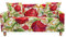 Mateju Blumenrebe Sofabezug Sofaüberwürfe 1/2/3/4 Sitzer Antirutsch Ecksofa Couchbezug L Form Sofa Stretch Spannbezug Sesselbezug für Wohnzimmer Wohnkultur (1-Sitzer90-140cm,Graffiti Rose)