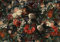 wandmotiv24 Fototapete Vintage Blüten bunt, 200 x 140cm - selbstklebende Strukturtapete, Wanddeko, Wandbild, Wandtapete, Blume Blumen Rosen Rose M6718