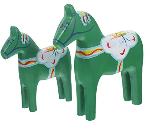 Happyyami Holzpferd Statue Dekoration Für Zuhause Büroeinrichtung Aus Holz Pferd Form Schmuck Accessoires Für Wohnzimmer Schreibtisch Bücherregal Tisch