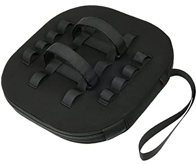 Gralara Floating Phone Holder Floating Table Drink Float Serving Tray Rafts Cup Holder Water Toy Pool Speaker Float for Water Sports, Beach, Garden, Black 19x19x4.5cm