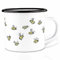 Ligarti® XXL Emaille Tasse (leicht & robust) | Camping Becher handveredelt in Deutschland | Kaffeetasse, Trinkbecher, Emaillebecher mit 480ml