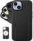 LONLI Classic - (für iPhone 15) - Europäische Nappa Leder Hülle Case - Wird im Laufe der Zeit glatter und weicher - Kompatibel mit Magsafe - Schwarz