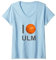 I Love Ulm Basketball TShirt für Ulmer an der Donau T-Shirt mit V-Ausschnitt