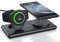 SwanScout Caricatore Wireless per Samsung S25 Ultra//Watch 7, SwanScout 502S, 2 in 1 Stazione di Ricarica per Samsung S25/S24/Note 20/Z Flip 6,Base Ricarica Wireless per Galaxy Watch Ultra/7/6,Buds 3