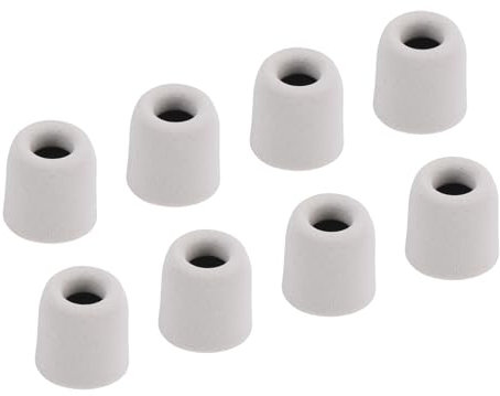 sourcing map Replacement Foam Ear Tips Earbuds Bud 5.1-6mm Small Size Earbuds Tips for Earphones Silver 8 Pcs