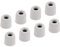 sourcing map Replacement Foam Ear Tips Earbuds Bud 5.1-6mm Small Size Earbuds Tips for Earphones Silver 8 Pcs
