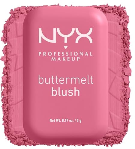 NYX Professional Makeup Buttermelt Blush, Cremige Textur mit Shea Butter, Mandelbutter & Mangobutter, Einfach zu verblenden für einen frischen Look, Farbe: To The Butta
