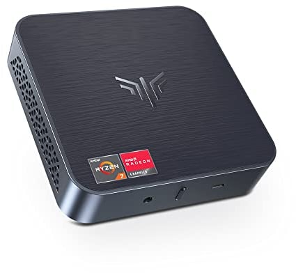 NiPoGi Mini PC 32GB DDR4 1TB SSD, AMD Ryzen 7 5700U(Bis zu 4.3GHz,8C/16T) Micro Desktop Computer Für Büro/Heimkino/Meeting/Business/Trip【Wifi6/Bluetooth5,2/DP+HDMI+USB-C】