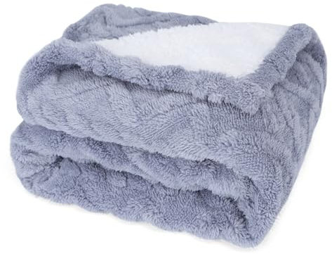 Nobleza wasserdicht hundedecke flauschig Weiche Haustier Decke für mittelgroße und große Hunde, Katzen Decke XL 152 x 127 cm, beidseitig verwendbar, Hundesofa Schutzdecke, Hellblau