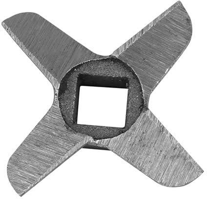 Aramox Fleischwolf Ersatzmesser fleischwolf messer Professionelle Stahl-Küchen-Fleischwolf-Klinge #5#8#10#22#32, Stahl-Fleischwolf-Ersatzteile für Mühlen, Heimküche, Silber (Größe 8)