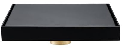 Schnelle Drainage Duschablauf,Edelstahl Doppelseitige Bodenablauf Komplettset,2In1 Befliesbar Duschrinne,20 * 20cm