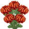 Arbrous 5 STK Künstliche Chrysantheme Blumenstrauß 58 cm Kunstblumen Vase Deko Fake Blumen Künstliche Zweige mit Blüten Kunstzweige für Vase Tisch Regal Fensterbank Deko im Wohnzimmer Schlafzimmer