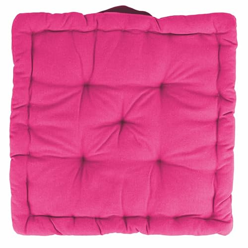 GALILEO SpA Set 4 Cuscino materasso per sedia 40x40x8 cm, fucsia, Sibilla