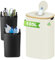 TFCIOD 105L Collecteur de Bouteilles avec Couvercle, Poubelle Tri Selectif Consignées pour Plastique, Bouteilles Verre avec 2 Sacs de Transport, Poubelle Recyclage avec Poches Latérales (Beige)