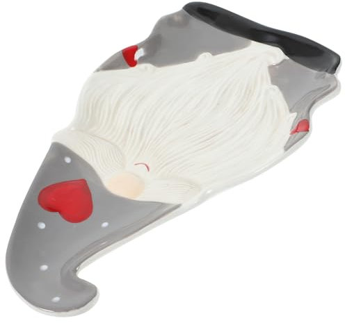 Beatifufu Piatto Di Natale in Ceramica Contenitore Per Cibo Decorazione Natalizia Piatto Da Cena Di Natale