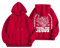 Topassion 2024 Jesus Loves You Hoodie Rundhals Damen Kapuzenpullover mit Taschen Oversize Christliches Pullover Kordelzug Sweatshirt Freizeit Sport Langarmshirt Training Pulli Streetwear(Red,S)