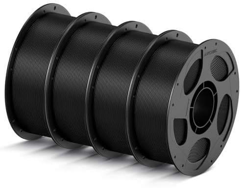ANYCUBIC 4KG Schwarz Hohe Geschwindigkeit PLA Filament 1.75mm | Bis zu 600 mm/s High Speed 3D Drucker Filament, HS PLA, Einfach zu drucken, Für die meisten 3D Drucker geeignet