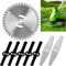 8 Stück Rasentrimmer Messer, 2025 Neu Ersatzmesser für Einhell Akku Rasentrimmer Zubehör GE-CT 18 Li, GC-CT 18/24 Li, BG-CT 18 Li, RG-CT 18 Li (8-teiliges Set)