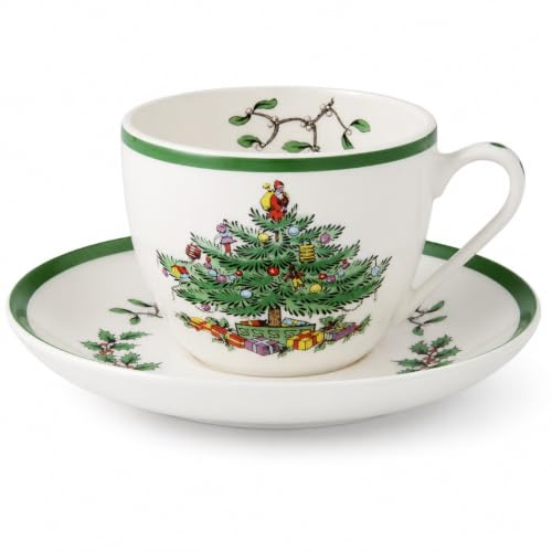 Spode Christmas Tree Teacup and Saucer