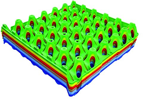 Shorefields Eton Plastic Egg Trays, Choice of Colours, 10 Pack, 30 Egg Tray (Black)