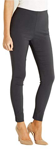 Roman Originals Women's High Waisted Skinny Trousers - Black, Size 10